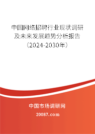 中国网络招聘行业现状调研及未来发展趋势分析报告（2024-2030年）