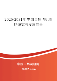 2025-2031年中国自控飞机市场研究与发展前景 2025-2031年中国自控飞机市场研究与发展前景