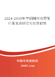 2024-2030年中国触控电容笔行业发展研究与前景趋势