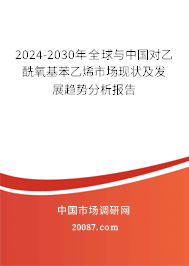 2024-2030年全球与中国对乙酰氧基苯乙烯市场现状及发展趋势分析报告