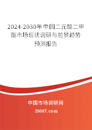 2024-2030年中国二元酸二甲酯市场现状调研与前景趋势预测报告