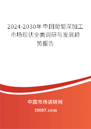 2024-2030年中国葡萄深加工市场现状全面调研与发展趋势报告