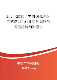 2024-2030年中国QML系列立式球磨机行业市场调研与发展趋势预测报告