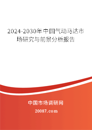 2024-2030年中国气动马达市场研究与前景分析报告