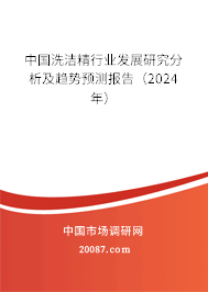 中国洗洁精行业发展研究分析及趋势预测报告（2024年）