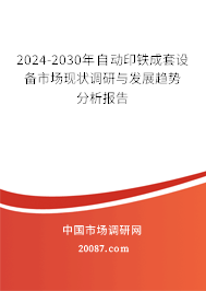 2024-2030年自动印铁成套设备市场现状调研与发展趋势分析报告