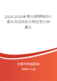 2024-2030年舞台橡塑地毯行业现状调研及市场前景分析报告