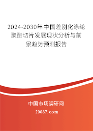 2024-2030年中国差别化涤纶聚酯切片发展现状分析与前景趋势预测报告