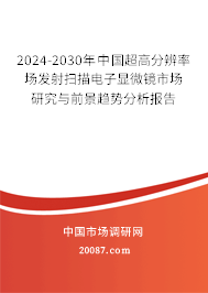 2024-2030年中国超高分辨率场发射扫描电子显微镜市场研究与前景趋势分析报告