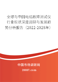 全球与中国电缆故障测试仪行业现状深度调研与发展趋势分析报告（2022-2028年）