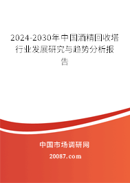 2024-2030年中国酒精回收塔行业发展研究与趋势分析报告