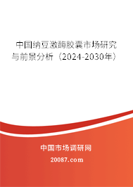 中国纳豆激酶胶囊市场研究与前景分析（2024-2030年）