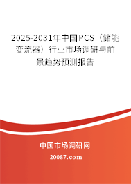 2025-2031年中国PCS(储能变流器)行业市场调研与前景趋势预测报告 2025-2031年中国PCS(储能变流器)行业市场调研与前景趋势预测报告