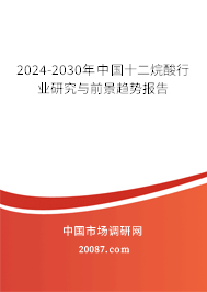 2024-2030年中国十二烷酸行业研究与前景趋势报告