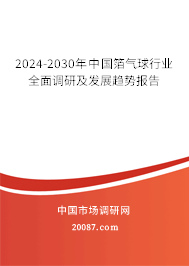 2024-2030年中国箔气球行业全面调研及发展趋势报告