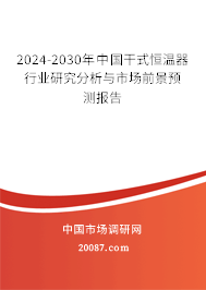 2024-2030年中国干式恒温器行业研究分析与市场前景预测报告