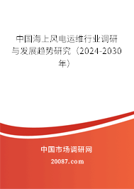 中国海上风电运维行业调研与发展趋势研究（2024-2030年）