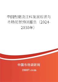 中国耐磨浇注料发展现状与市场前景预测报告（2024-2030年）