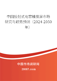 中国投射式电容触摸屏市场研究与趋势预测（2024-2030年）