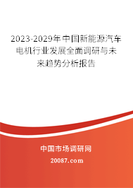 2023-2029年中国新能源汽车电机行业发展全面调研与未来趋势分析报告