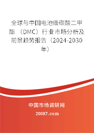 全球与中国电池级碳酸二甲酯 （DMC）行业市场分析及前景趋势报告（2024-2030年）