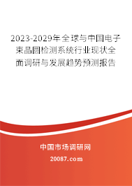 2023-2029年全球与中国电子束晶圆检测系统行业现状全面调研与发展趋势预测报告