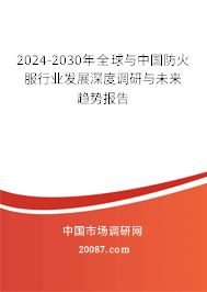 2024-2030年全球与中国防火服行业发展深度调研与未来趋势报告