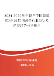 2024-2029年全球与中国管道式X射线检测设备行业现状及前景趋势分析报告