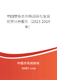 中国塑身衣市场调研与发展前景分析报告（2023-2029年）