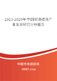 2023-2029年中国钢渣磁选产业发展研究分析报告