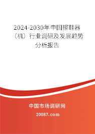 2024-2030年中国擦鞋器（机）行业调研及发展趋势分析报告