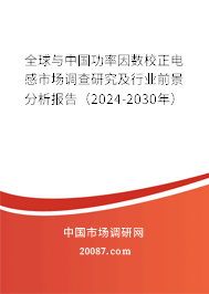 全球与中国功率因数校正电感市场调查研究及行业前景分析报告（2024-2030年）