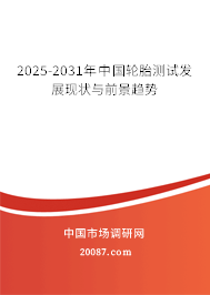 2025-2031年中国轮胎测试发展现状与前景趋势 2025-2031年中国轮胎测试发展现状与前景趋势