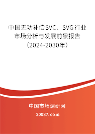 中国无功补偿SVC、SVG行业市场分析与发展前景报告（2024-2030年）