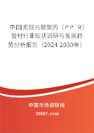 中国无规共聚聚丙（PP-R）管材行业现状调研与发展趋势分析报告（2024-2030年）