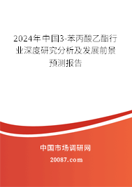 2024年中国3-苯丙酸乙酯行业深度研究分析及发展前景预测报告