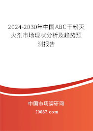 2024-2030年中国ABC干粉灭火剂市场现状分析及趋势预测报告