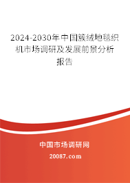 2024-2030年中国簇绒地毯织机市场调研及发展前景分析报告