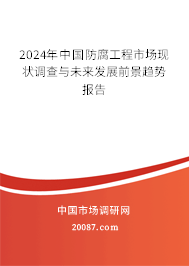 2024年中国防腐工程市场现状调查与未来发展前景趋势报告