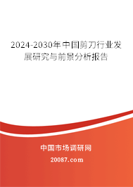 2024-2030年中国剪刀行业发展研究与前景分析报告