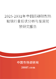 2025-2031年中国高硼硅耐热玻璃行业现状分析与发展前景研究报告 2025-2031年中国高硼硅耐热玻璃行业现状分析与发展前景研究报告