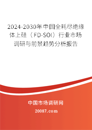 2024-2030年中国全耗尽绝缘体上硅（FD-SOI）行业市场调研与前景趋势分析报告