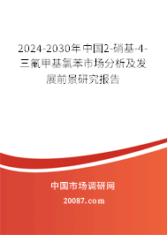 2024-2030年中国2-硝基-4-三氟甲基氯苯市场分析及发展前景研究报告