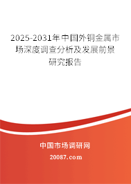 2025-2031年中国外铜金属市场深度调查分析及发展前景研究报告 2025-2031年中国外铜金属市场深度调查分析及发展前景研究报告