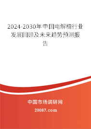 2024-2030年中国电解槽行业发展回顾及未来趋势预测报告