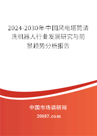 2024-2030年中国风电塔筒清洗机器人行业发展研究与前景趋势分析报告