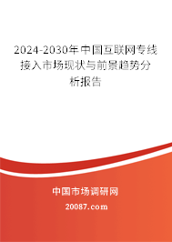 2024-2030年中国互联网专线接入市场现状与前景趋势分析报告