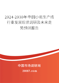 2024-2030年中国小瓶生产线行业发展现状调研及未来走势预测报告