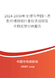 2024-2030年全球与中国一次性纤维肠镜行业现状调研及市场前景分析报告