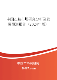 中国乙腈市场研究分析及发展预测报告（2024年版）